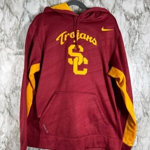 Nike Dri-Fit USC Cardinal and Gold Trojans Hoodie